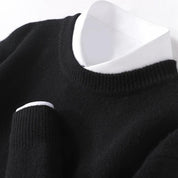 Top – Mens – All Season – Herentrui van 100% Merinowol met Ronde Hals – Montford Co - Montford & Co