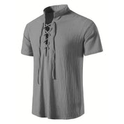 Top – Mens – All Season – Men's Lightweight Breathable Cotton Linen Shirt – Montford Co - Montford & Co