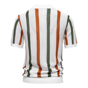 Top – Mens – All Season – Men's Ribbed Knit Polo Shirt – Montford Co - Montford & Co