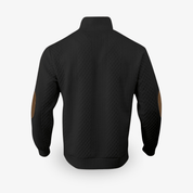Top – Mens – Autumn & Winter – Heren Luxe Trui met Kabelpatroon en Elleboogstukken – Montford Co - Montford & Co