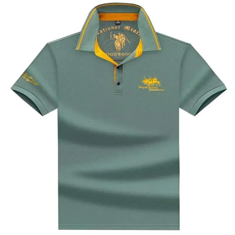 Top – Mens – Spring &amp; Summer – High Quality Men's Cotton Embroidered Polo Shirt – Montford Co - Montford & Co