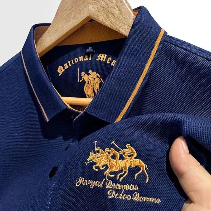 Top – Mens – Spring &amp; Summer – High Quality Men's Cotton Embroidered Polo Shirt – Montford Co - Montford & Co