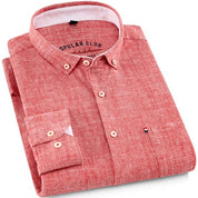 Top – Mens – Spring &amp; Summer – Linen Button - Down Collar Shirt – Montford Co - Montford & Co
