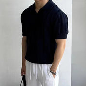 Top – Mens – Spring & Summer – Casual Mens Mesh Polo Shirt – Montford Co - Montford & Co