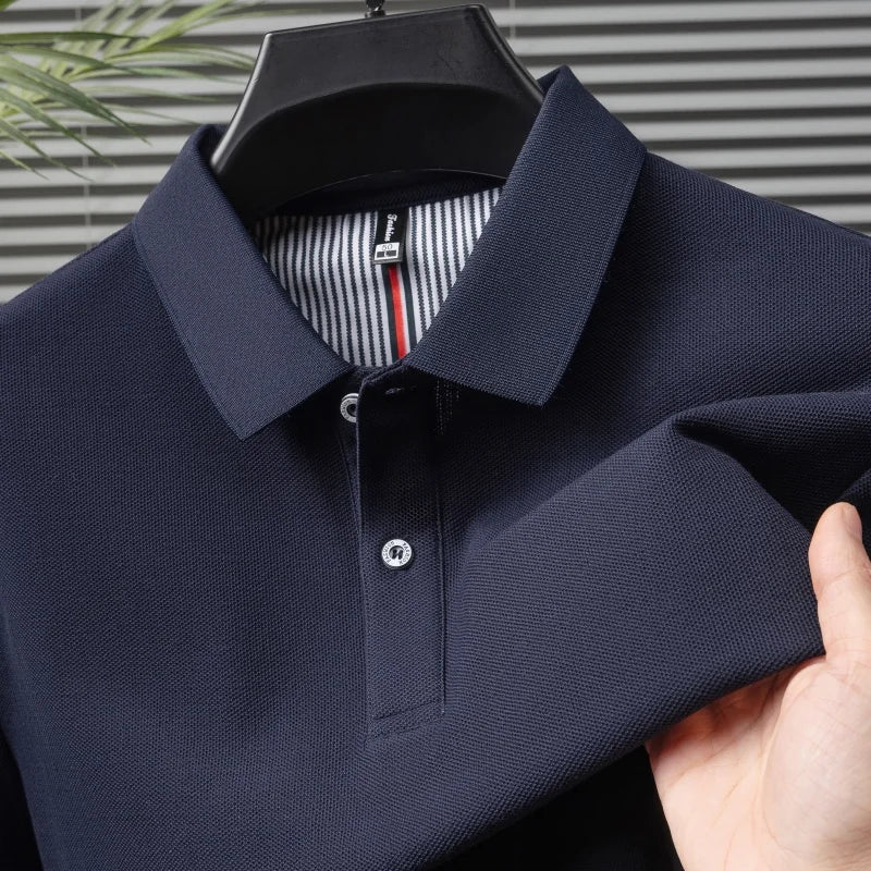 Top – Mens – Spring & Summer – Men's Pure Cotton Short Sleeved Polo Shirt – Montford Co - Montford & Co