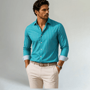 Trendy Button Down Striped Dress Shirt - Montford & Co