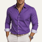 Trendy Button Down Striped Dress Shirt - Montford & Co