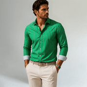 Trendy Button Down Striped Dress Shirt - Montford & Co