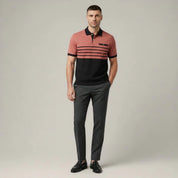 Trendy Slim Fit Striped Polo Shirt - Montford & Co