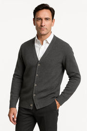 V - Neck Cardigan - Montford & Co