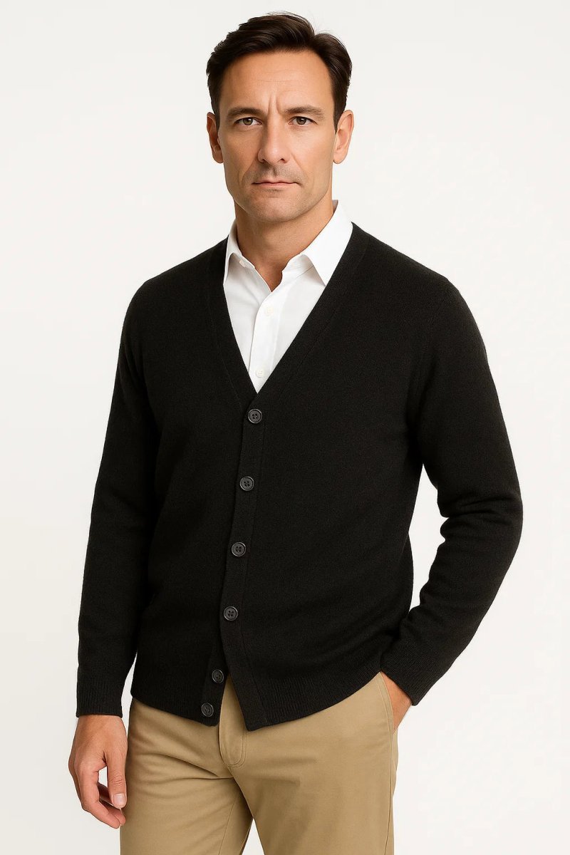 V - Neck Cardigan - Montford & Co