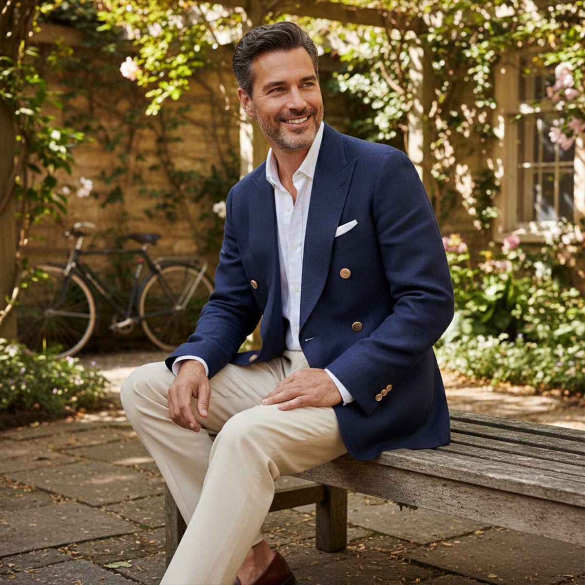 V Neck Double Breasted Shirt - Montford & Co