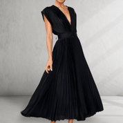 V - neck maxi dress - Montford & Co