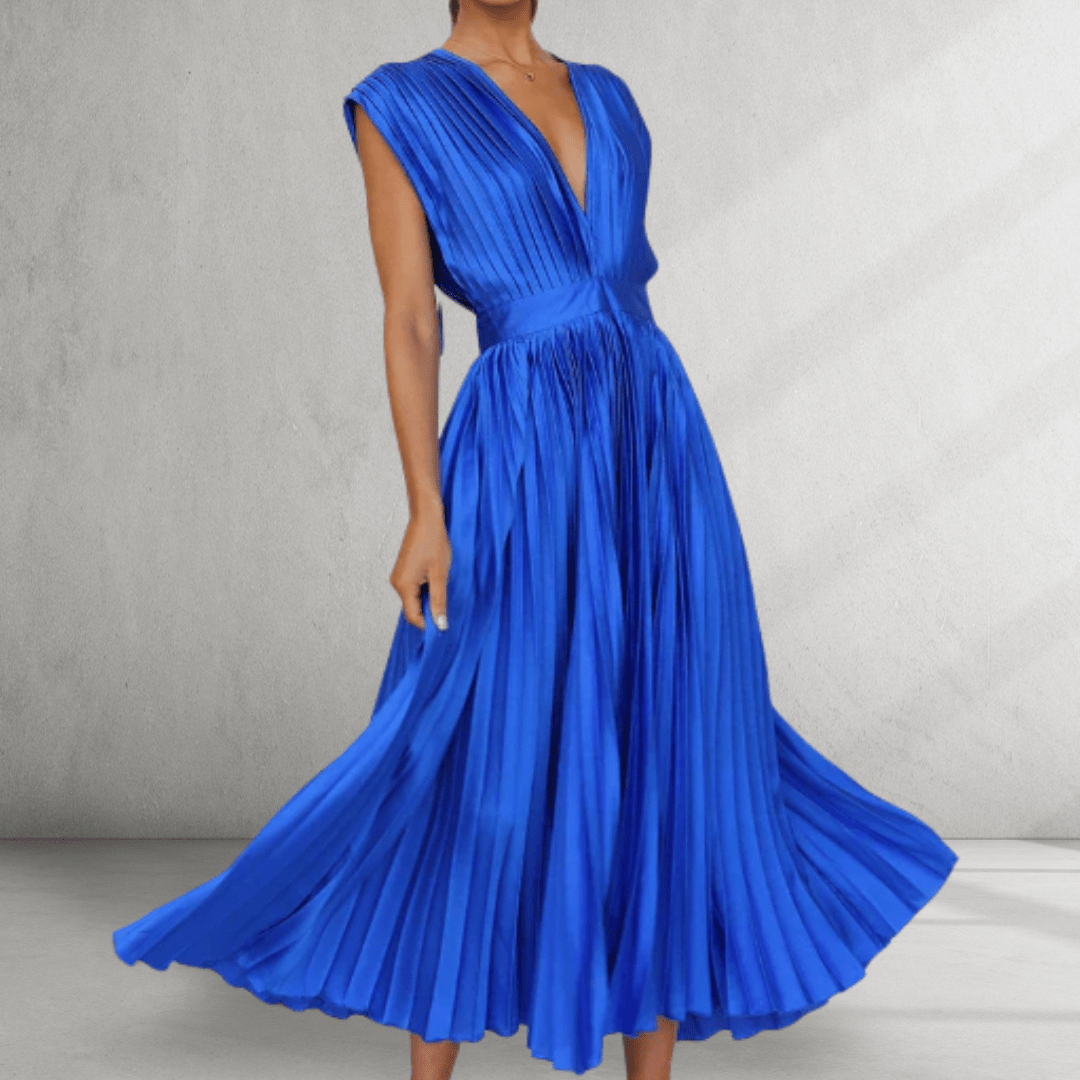 V - neck maxi dress - Montford & Co