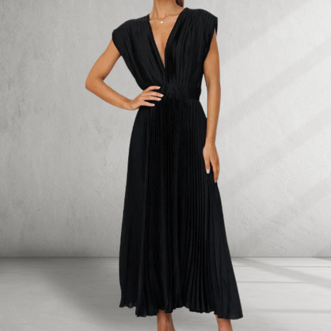 V - neck maxi dress - Montford & Co