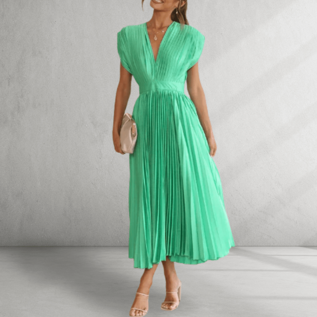 V - neck maxi dress - Montford & Co