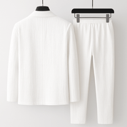 Vacation Suit Set with Wrinkled Texture - Montford & Co