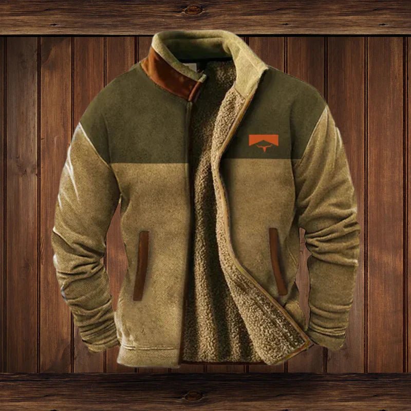 Vest – Mens – Autumn & Winter – Heren Warme Teddy Vest met Rits en Vintage Ontwerp – Montford Co - Montford & Co