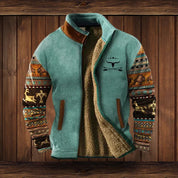 Vest – Mens – Autumn & Winter – Heren Warme Teddy Vest met Rits en Vintage Ontwerp – Montford Co - Montford & Co