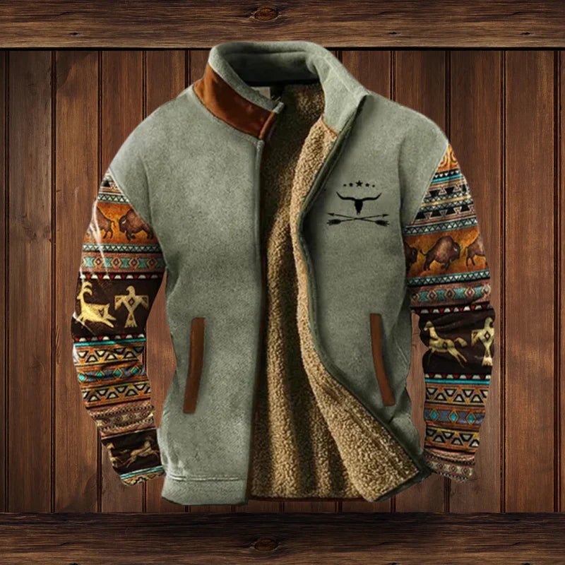 Vest – Mens – Autumn & Winter – Heren Warme Teddy Vest met Rits en Vintage Ontwerp – Montford Co - Montford & Co