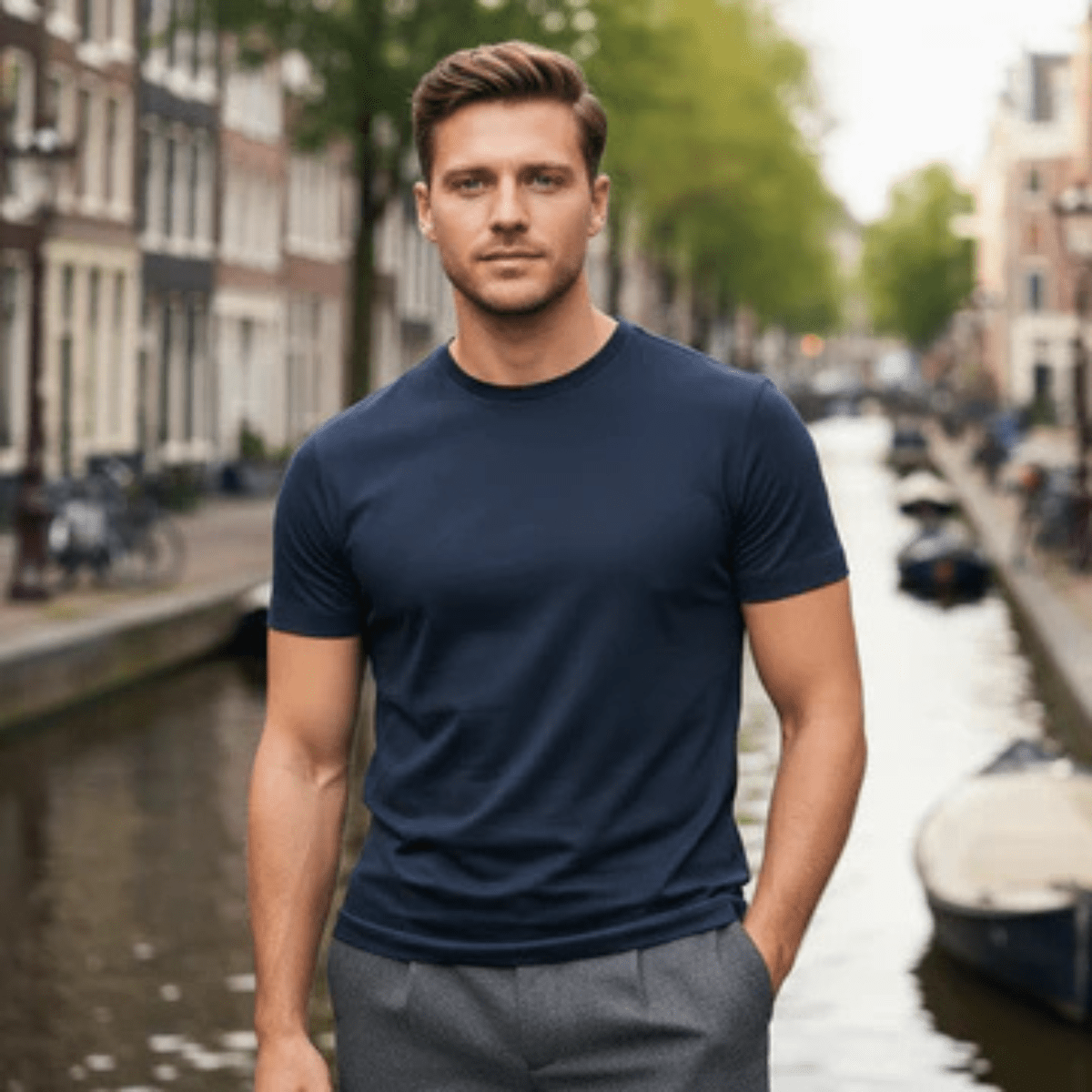 Wentworth Premium Crew Neck Cotton T-Shirt - Montford & Co