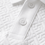 White Textured Polo Shirt - Montford & Co