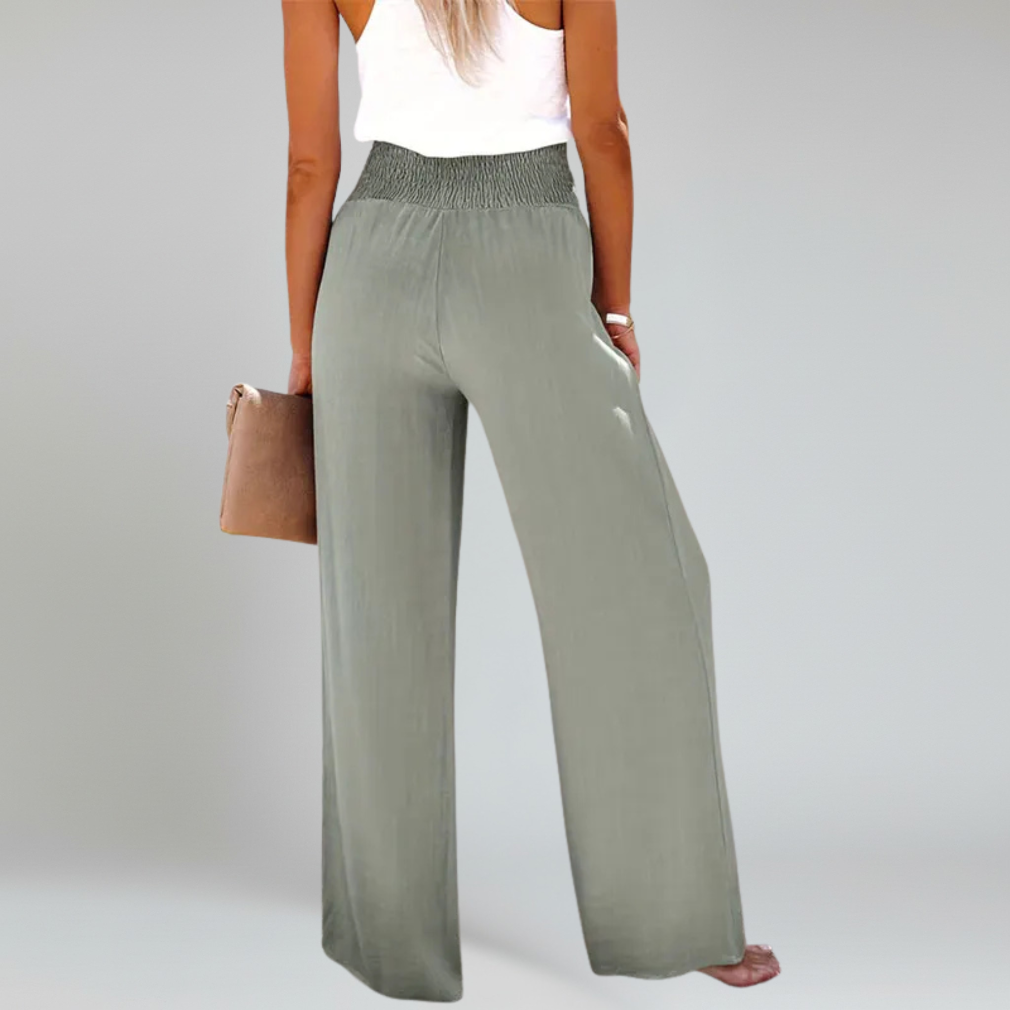 Wide Leg Trousers – Breathable Comfort for Summer Days - 3
