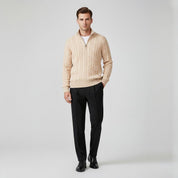 Zip Cable Sweater Trousers Set - Montford & Co