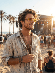 Zonnebril – Heren – Spring & Summer – Vintage Geïnspireerde Frameloze Bril – Montford Co - Montford & Co
